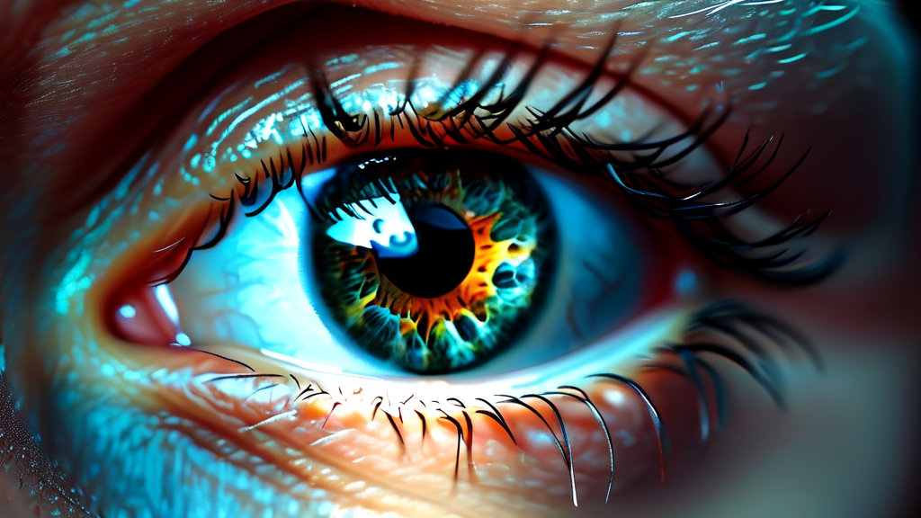 비문증을 유발하는 5가지 주요 원인 (realistic 스타일)