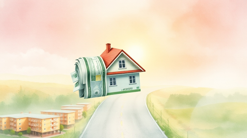 금리 혜택과 기존 청약통장 비교 (watercolor 스타일)