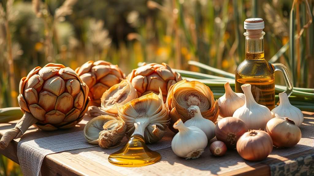 돼지감자 대체 식품 (realistic 스타일)