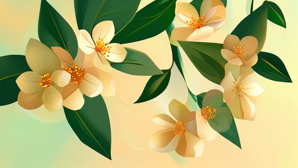 소리쟁이, 피부와 장 건강을 지키는 비결 (illustration 스타일)