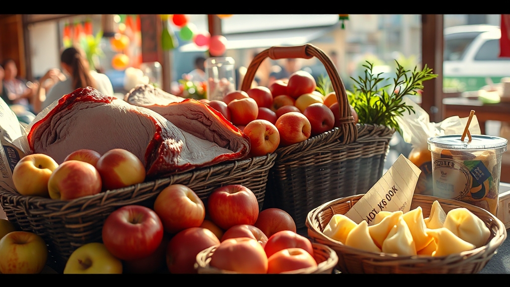 신선 & 가공식품 할인 (realistic 스타일)