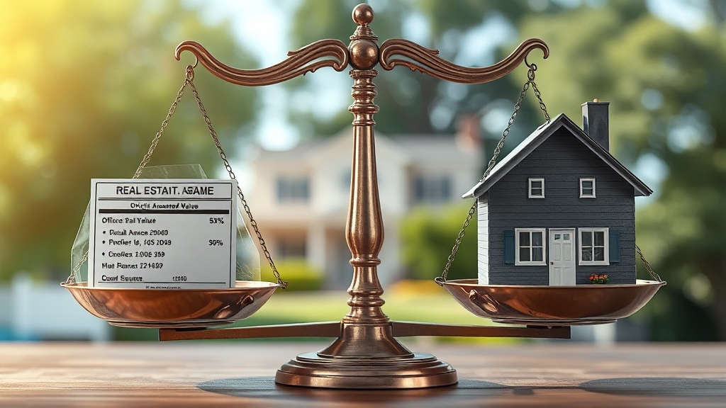 공시지가와 실거래가의 관계 (realistic 스타일)