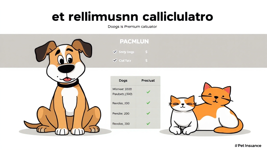 다양한 펫보험 상품 비교 (cartoon 스타일)