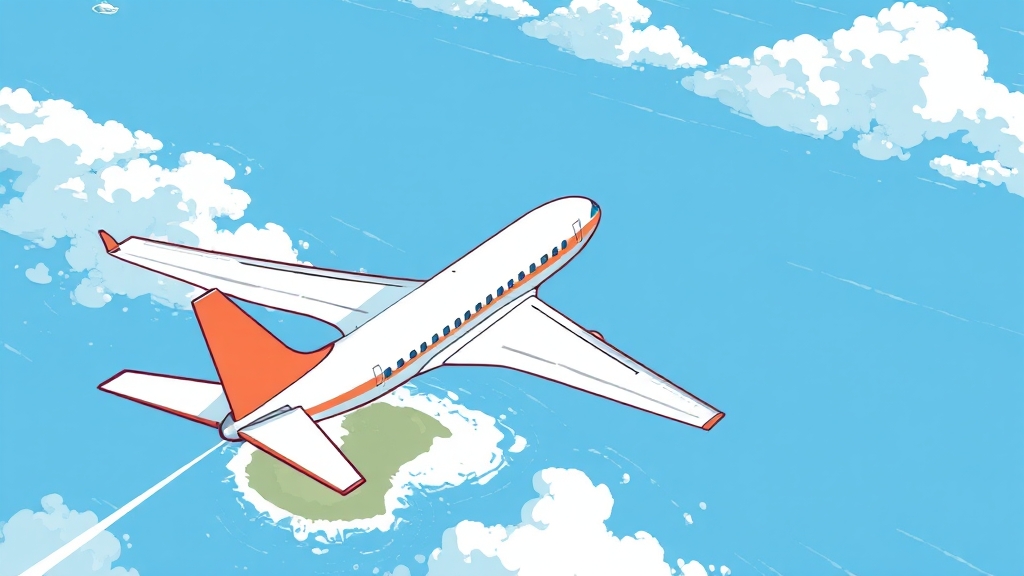 인천-괌 비행시간 (illustration 스타일)