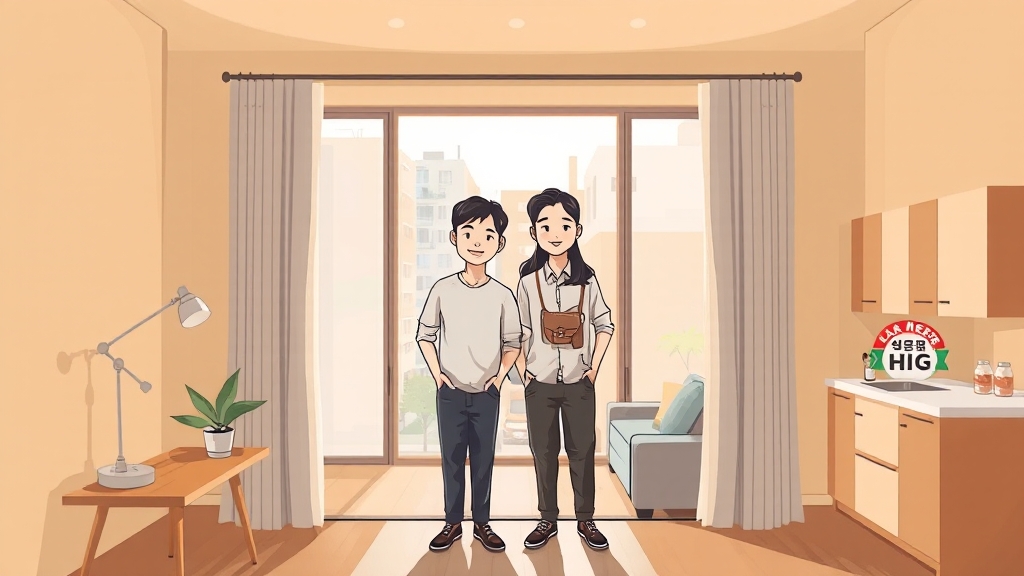 든든전세주택 장단점 (cartoon 스타일)