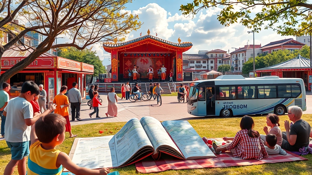 축제장, 어떻게 이용할까? (realistic 스타일)