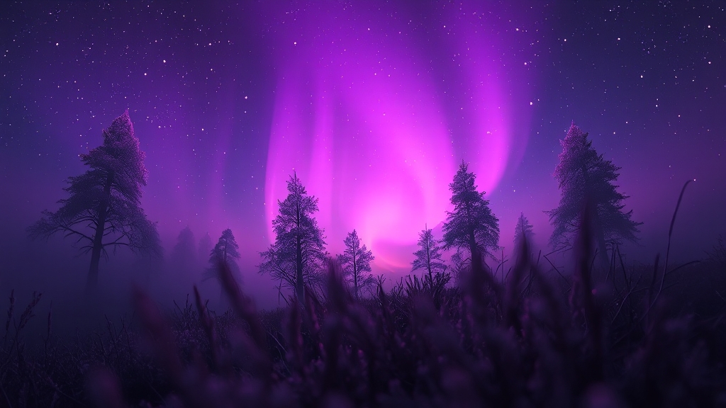 오늘의 행운의 컬러는 보라색! (realistic 스타일)