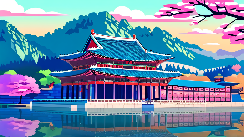 경복궁 야간개장: 밤의 아름다움을 만끽하는 특별한 경험 (cartoon 스타일)