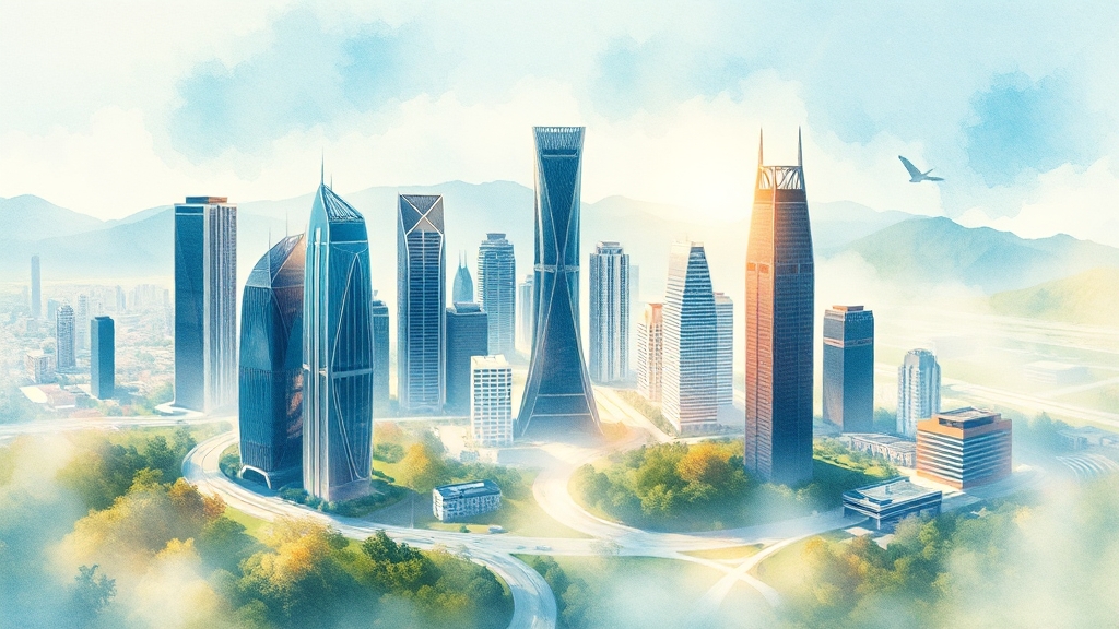 수도권 유망 투자 지역 및 단지 (watercolor 스타일)