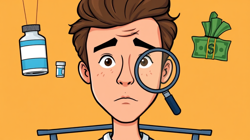 보험 적용 시 문제점 (cartoon 스타일)