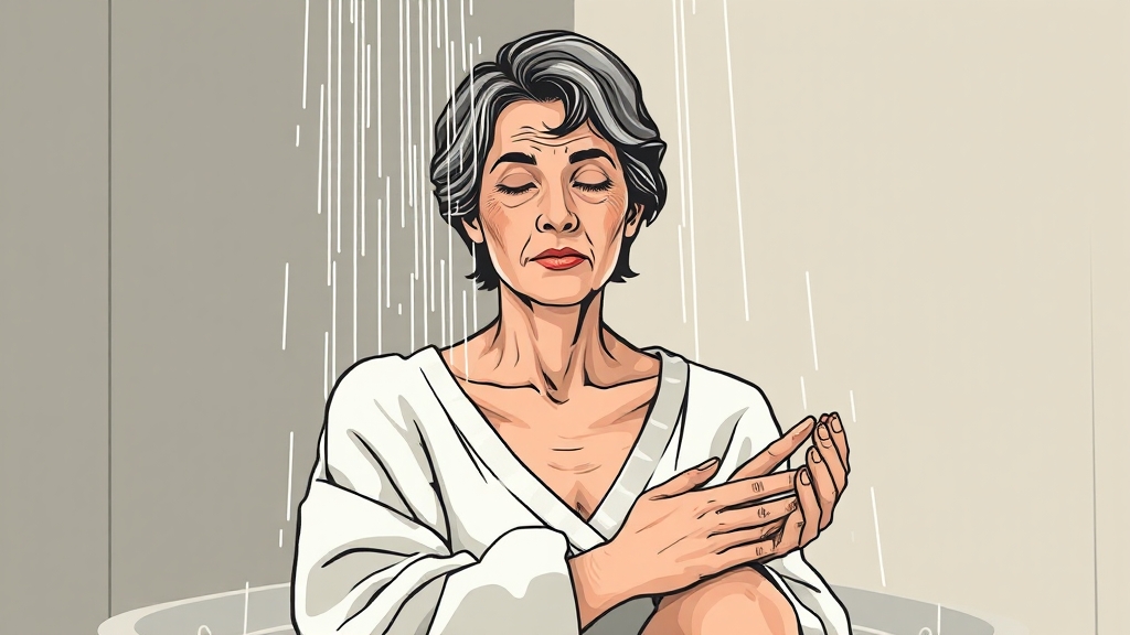 콜린성 두드러기 환자를 위한 장기 관리 전략 (illustration 스타일)