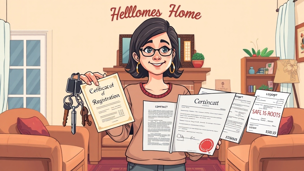 임대차 계약, 집주인 변경 시 유의사항 (cartoon 스타일)