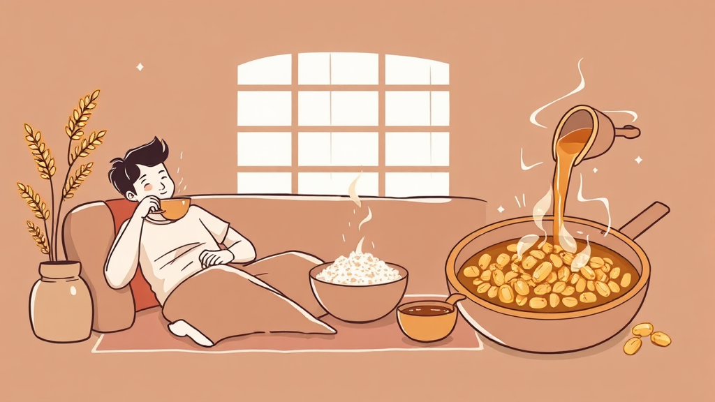 생활 속 보리차 활용법: 단순한 음료 그 이상 (illustration 스타일)