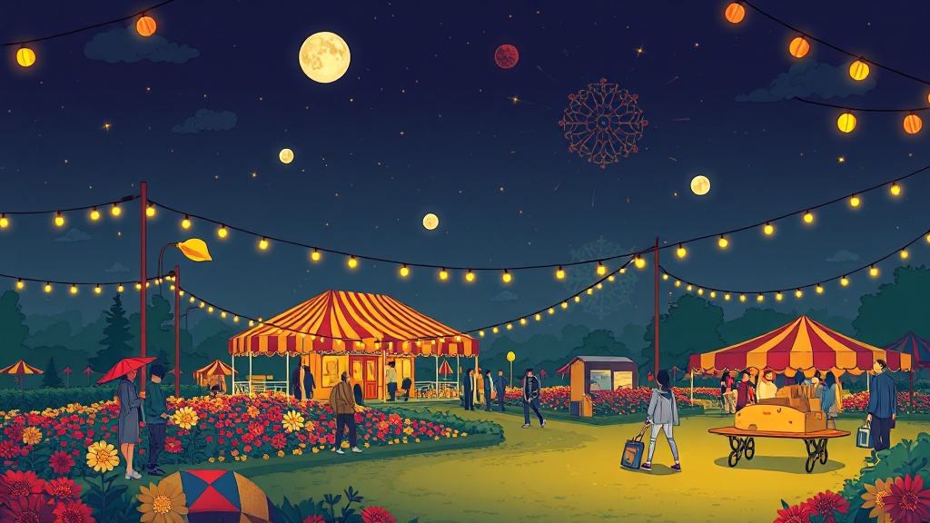 먹거리와 꿀팁 (illustration 스타일)