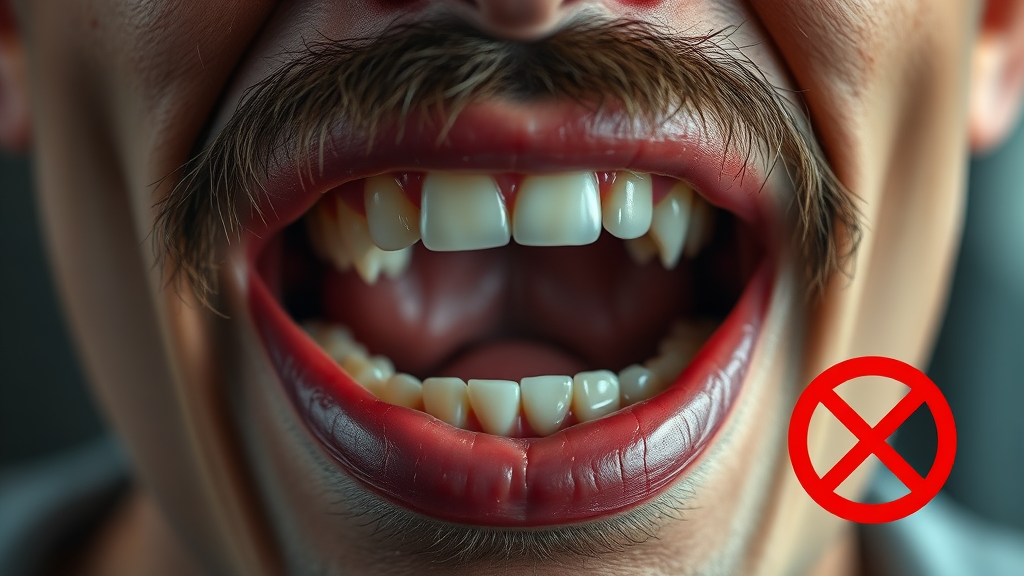 발치 후 주의사항 (realistic 스타일)