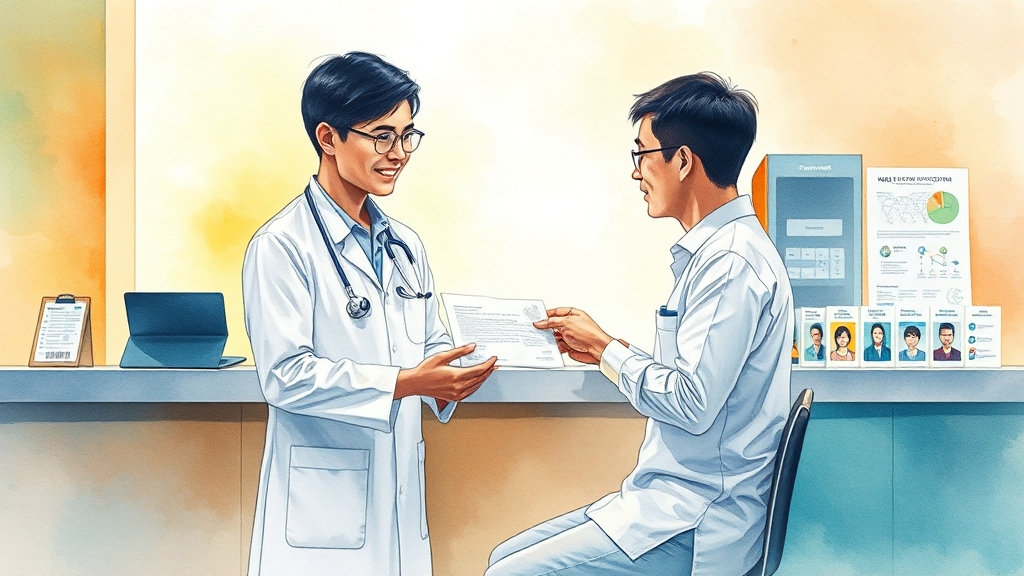 보건증 발급, 이렇게 쉬웠어? (watercolor 스타일)