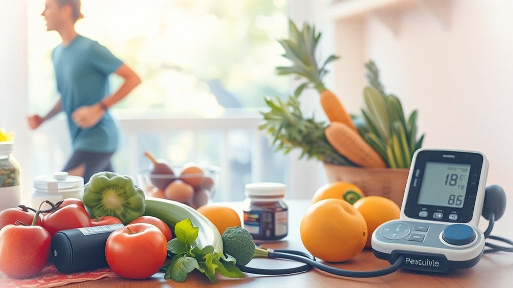 고지혈증 예방, 생활 습관 개선이 답 (watercolor 스타일)