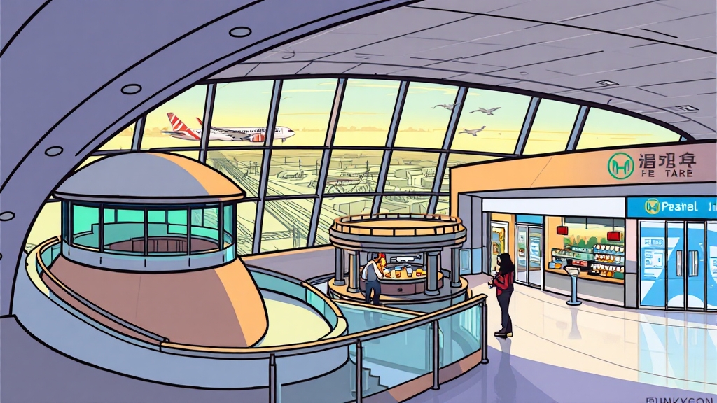 주변 편의시설 안내 (cartoon 스타일)