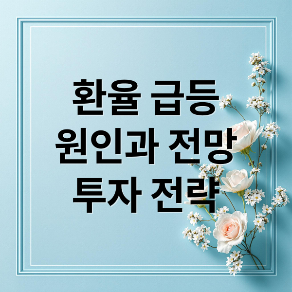 환율 급등
원인과 전망
투자 전략 (원달러 환율 1470원)