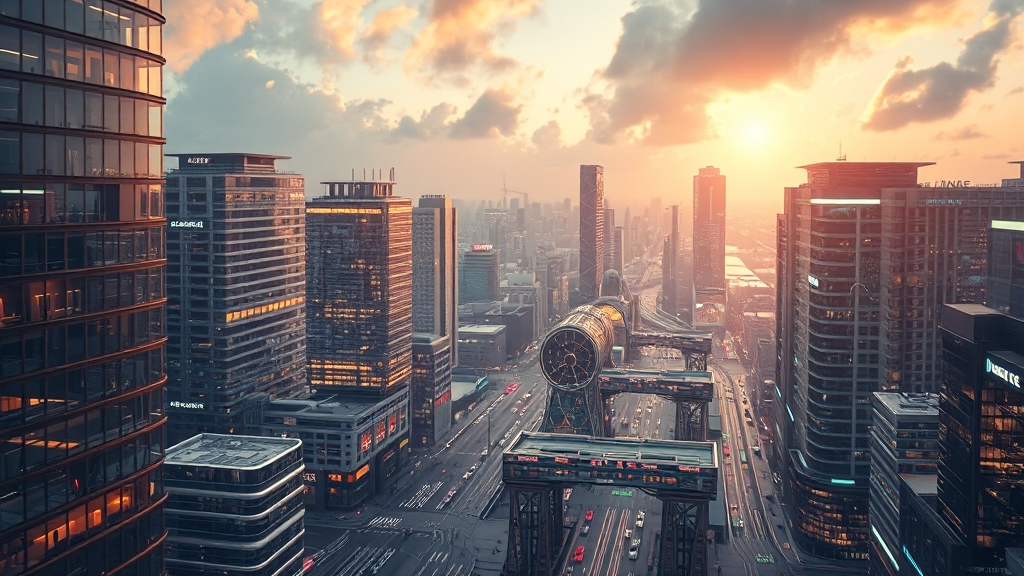 양자컴퓨터 작동 원리 (realistic 스타일)