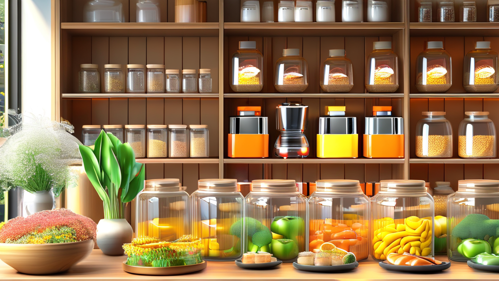 다이소 핫템, 디지털 기기부터 건강식품까지 (realistic 스타일)