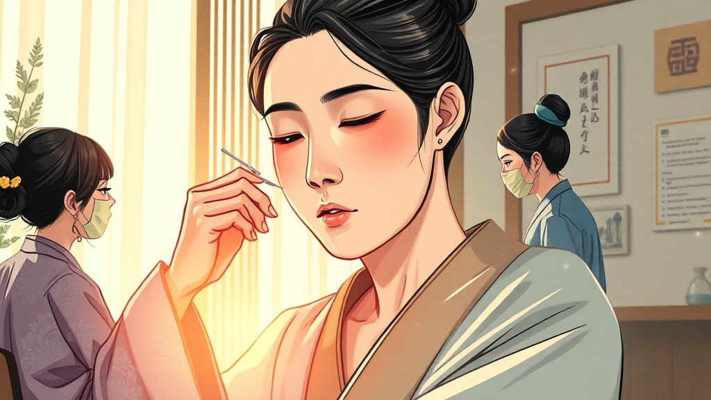 구안와사 치료법 (한/양방) (illustration 스타일)