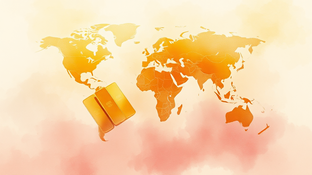 향후 금값 전망: 더 오를까? (watercolor 스타일)