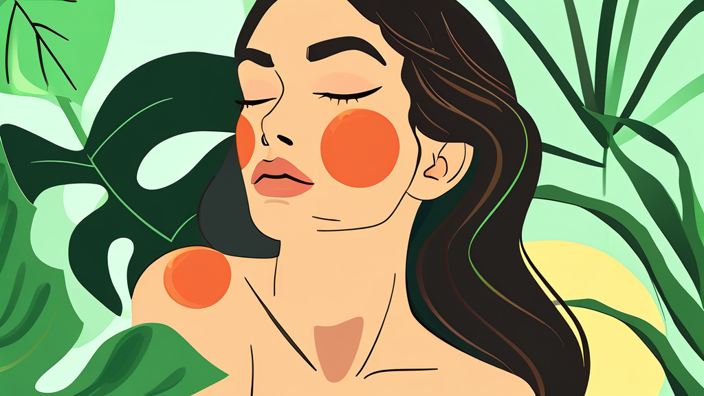 햇볕에 탄 피부, 응급 처치와 진정 노하우 (illustration 스타일)