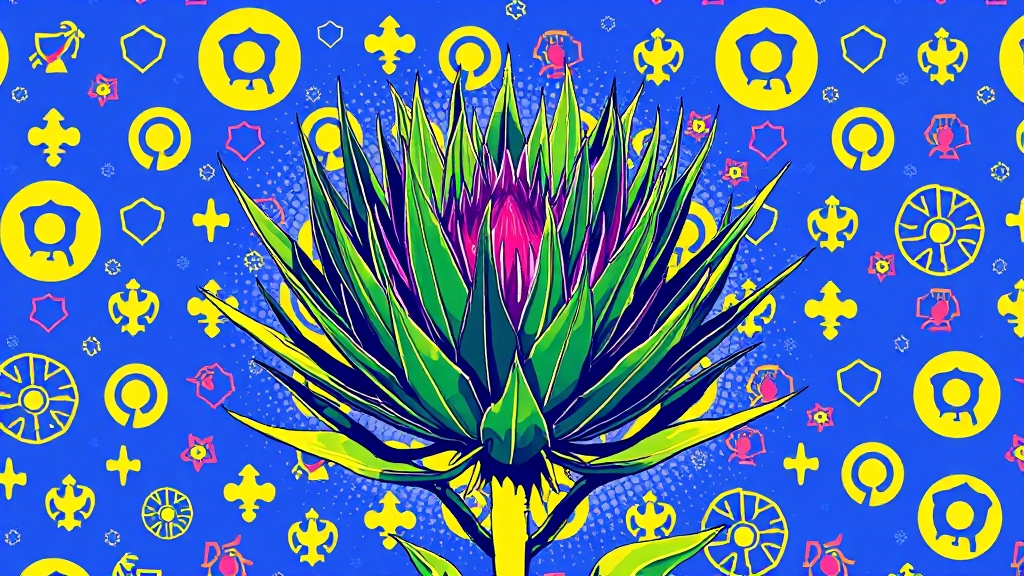 </strong>간 건강 지킴이, 밀크씨슬 효능</strong> (popart 스타일)