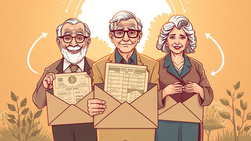 기초연금, 어떻게 변화해 왔을까요? 역사와 변천 (illustration 스타일)