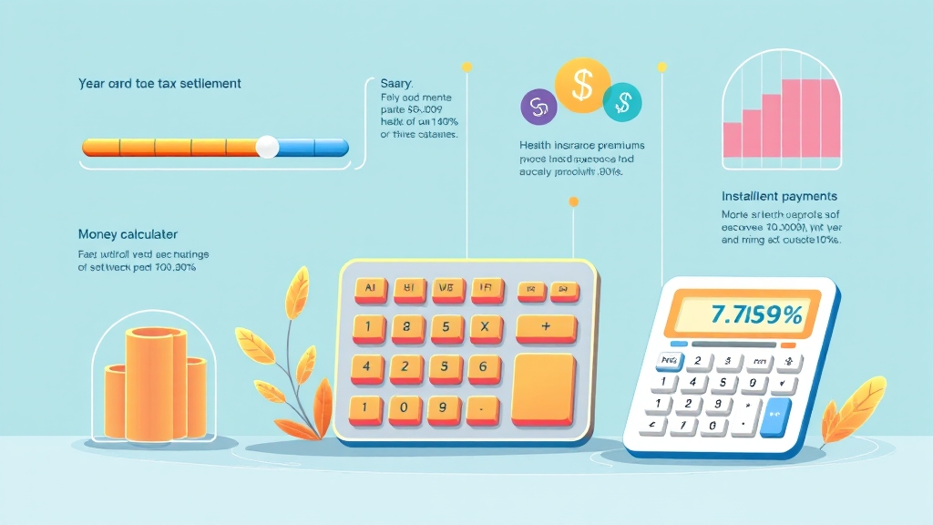 보험료, 어떻게 계산될까? (illustration 스타일)