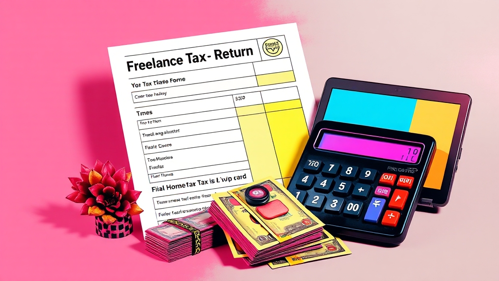 프리랜서 세금 신고, 단계별로 알아봐요! (popart 스타일)