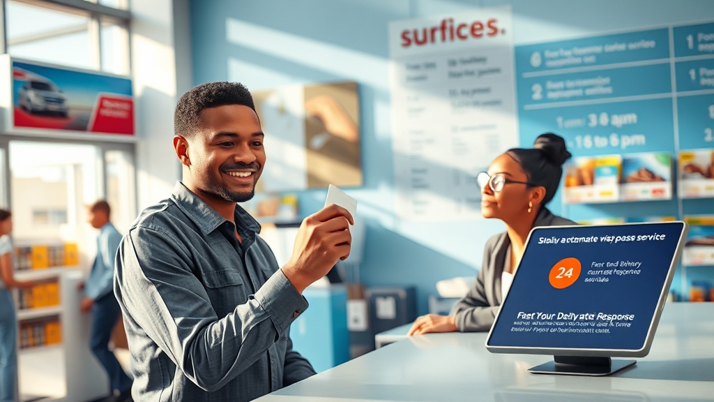 CU 고객센터 운영시간 (realistic 스타일)