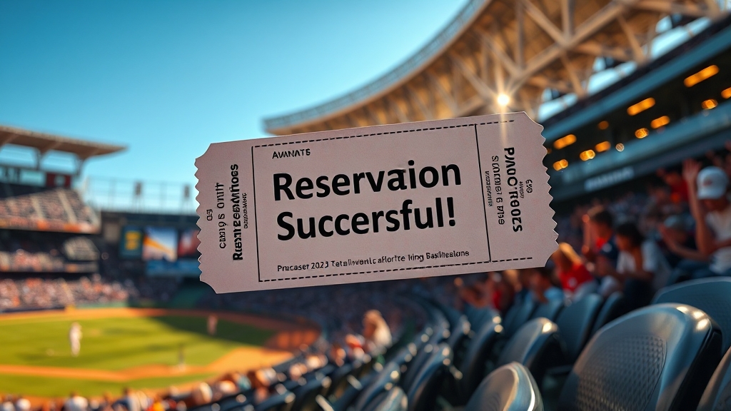 프로야구 티켓 예매처 및 방법 (realistic 스타일)