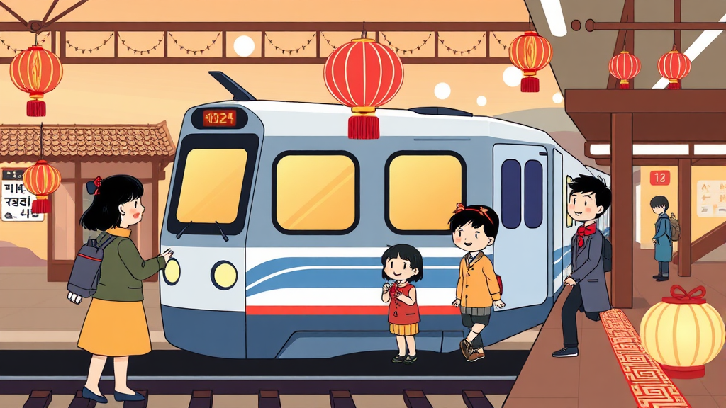 KTX 설날 예매 일정 및 방법 (cartoon 스타일)