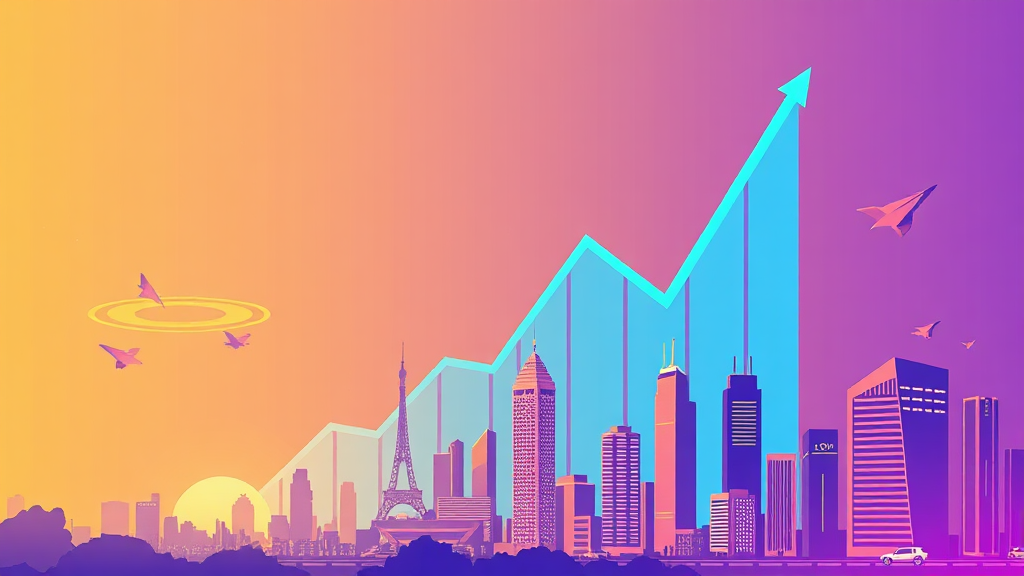 향후 경제 전망 및 시장 변화 (illustration 스타일)