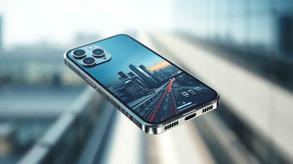 아이폰17 성능: 칩셋, 메모리, 배터리 (realistic 스타일)