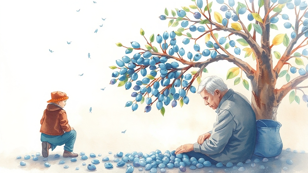 퇴직연금, 왜 필요할까요? (watercolor 스타일)