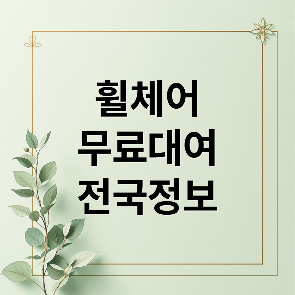 휠체어
무료대여
전국정보 (휠체어 무료대여)