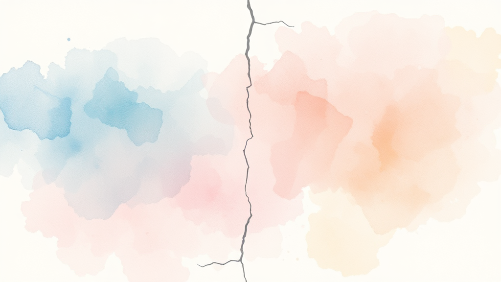 카톡 친구 탭 개편 논란과 사용자 반응 (watercolor 스타일)