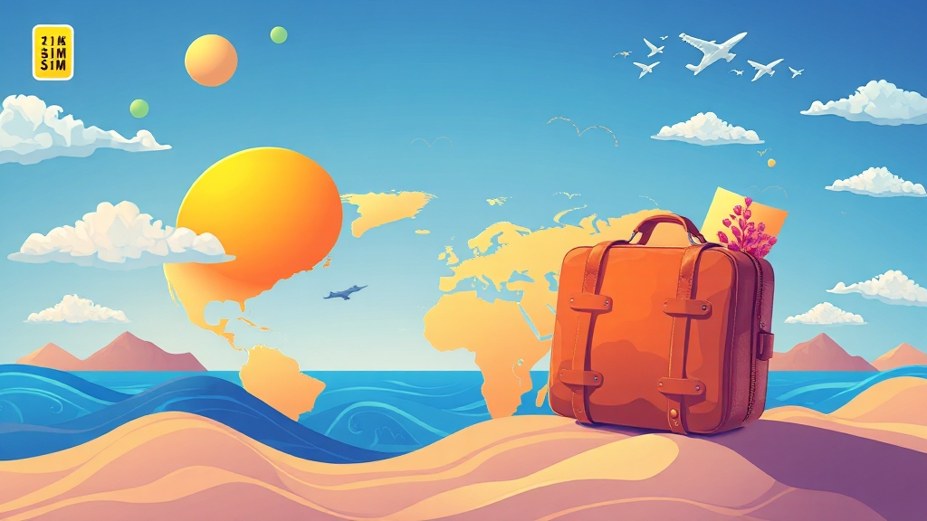 유심(USIM) 장점과 구매 꿀팁 (illustration 스타일)