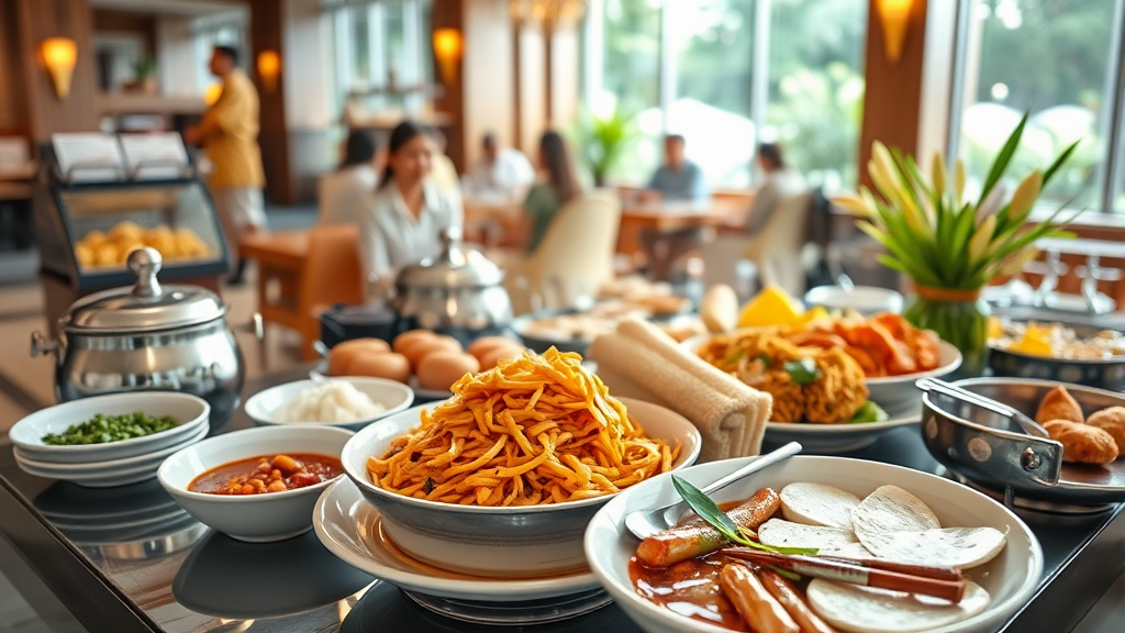 푸꾸옥 베스트웨스턴 조식 개요 (realistic 스타일)