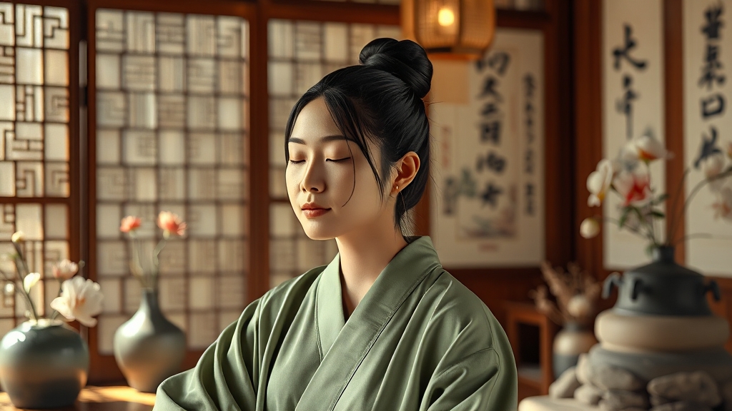 한의학적 이명 치료 효과 (realistic 스타일)