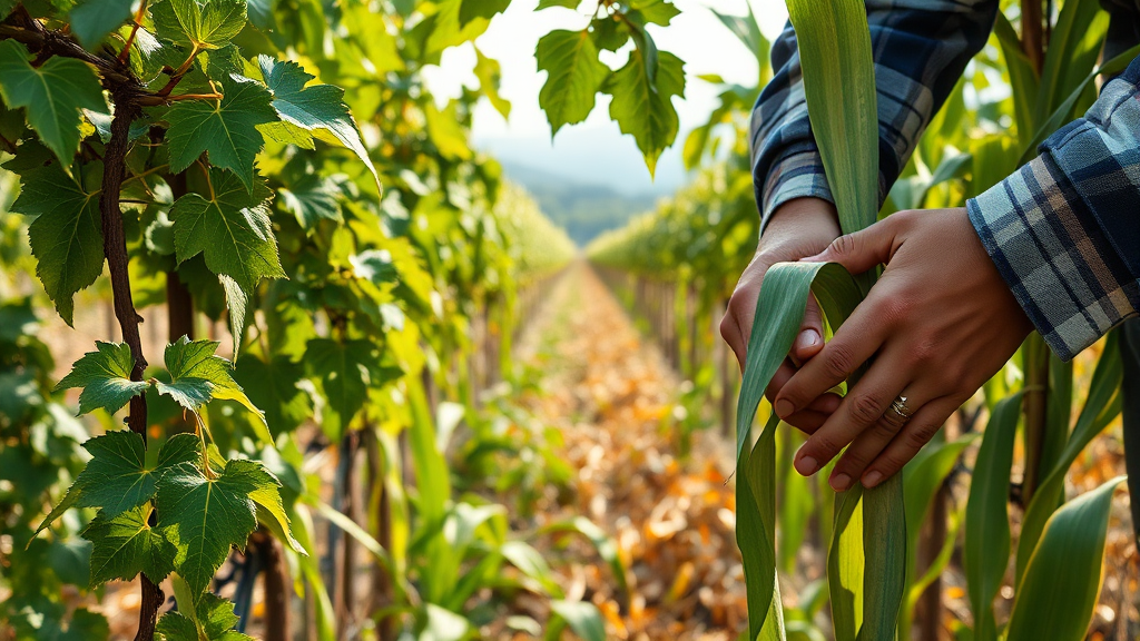 마 재배 및 수확 시기 (realistic 스타일)