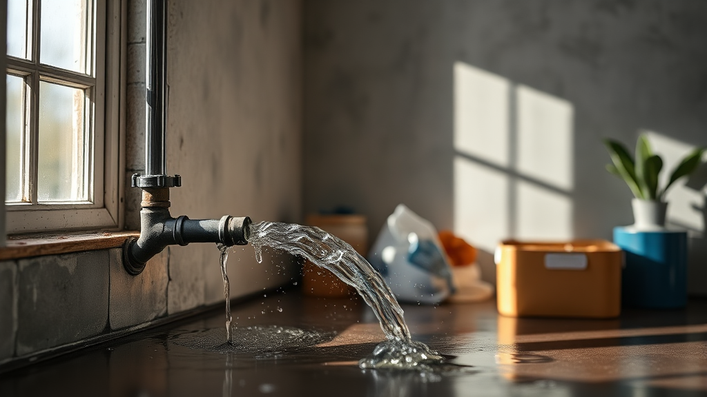 보험 처리 전, 누수 사고 시 반드시 알아야 할 것들 (realistic 스타일)