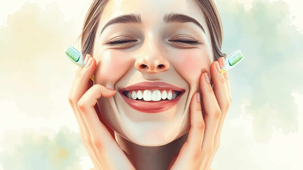 잇몸 건강, 이렇게 관리하세요! (watercolor 스타일)