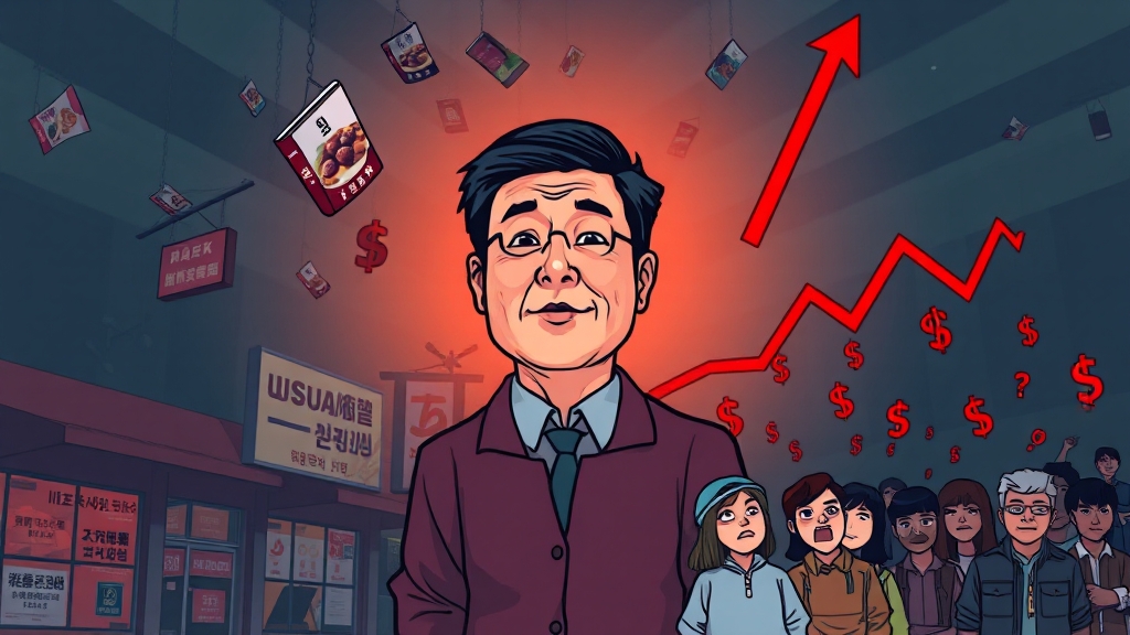 주가 하락, 왜? (cartoon 스타일)