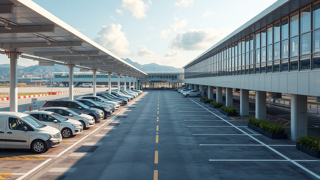 김해공항 주차장 예약 및 시스템 변경 사항 알아보기 (realistic 스타일)