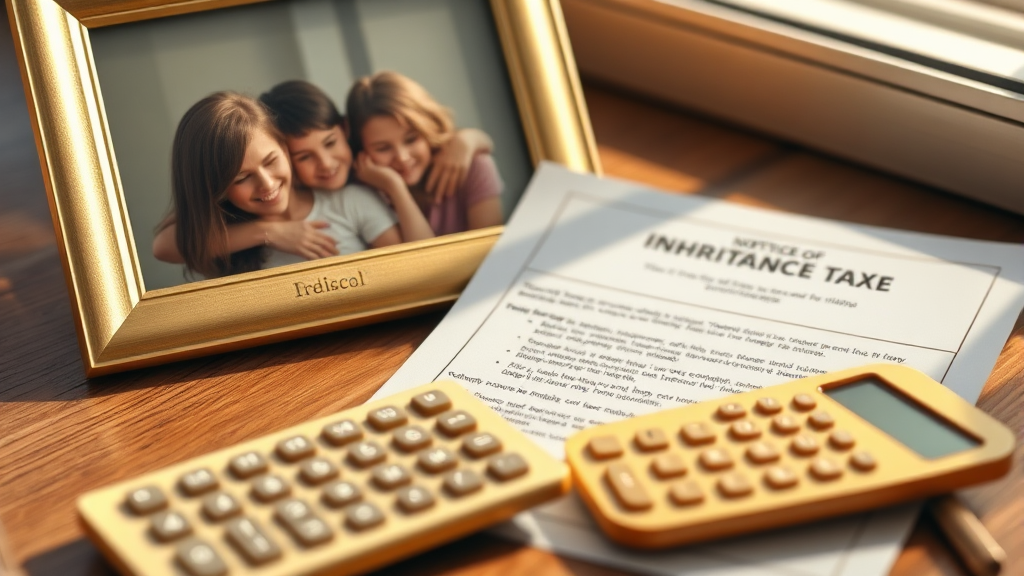 상속세 면제 및 공제 혜택 (realistic 스타일)