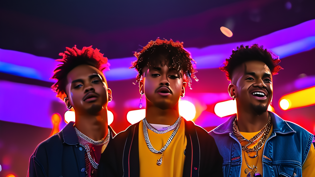 쇼미더머니 12 세미파이널: 압도적인 무대와 결과 (realistic 스타일)